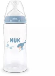 Nuk Biberon pentru bebeluși First Choice PP 300 ml. Control al temperaturii cu tetină din silicon M, 3+ luni. Balenă băiat 10216340