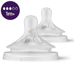 Philips Tetine din silicon Natural Response 3.0, debit 3, 0+ luni, 2 buc. , 00A. 0592.001