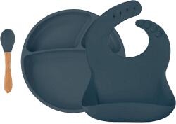 Minikoioi Set de hrănire Feeding Set Baby Led Weaning set 2 Deep Blue 101070025 Set pentru masa bebelusi
