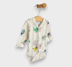 Rainy Premium Body pentru bebeluși cu închidere în față, mâneci lungi, 48 - 80 cm, verde