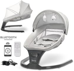 Lorelli Șezlong electric pentru bebeluși - leagăn SIENA Light Grey 10090110001 Balansoar bebelusi