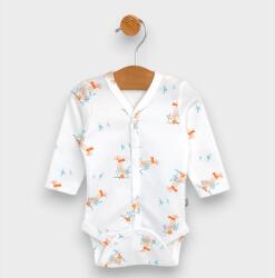 Rainy Body pentru bebeluși cu mâneci lungi și închidere în față 48 - 74 cm. Goose