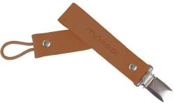 Minikoioi Clips din piele pentru suzetă Klips Cinnamon Brown 101160003