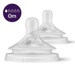 Philips Tetine din silicon Natural Response 3.0, debit 1, 0+ luni, 2 buc. , 00A. 0590.001