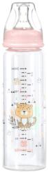 KikkaBoo Biberon din sticlă 240 ml Savanna Pink 31302020117