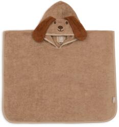 Jollein Prosop pentru bebeluși - poncho de baie 75x75 cm Diego Dog Biscuit