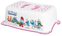 MALTEX Treaptă și scaun pentru copii 2 în 1 Smurfy White/Pink