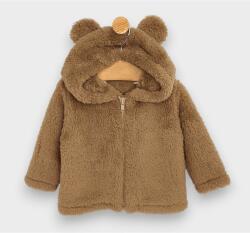Rainy Baby Cardigan cu glugă Rainy Baby Hooded Cardigan Bear 56-80 cm Maro