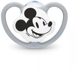 Nuk Suzetă din silicon Perfect Match 0-6 luni, 1 buc. , AIR, Mickey, gri