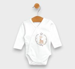 Rainy Premium Body pentru bebeluși Girafa cu închidere laterală 48-68 cm alb