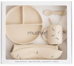Mushie Set de masă 4 piese Bees Set pentru masa bebelusi