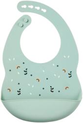 Nattou Bavețică din silicon Bib Printed Motive Green Bavata