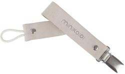 Minikoioi Clips din piele pentru suzetă Klips Cloudy White 101160001