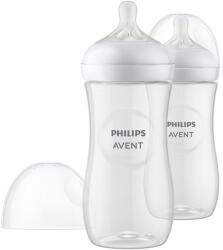 Philips Biberon pentru bebeluși Natural Response 3.0 cu tetină 3+ luni, 2 buc. , 330 ml, SCY906/02