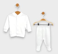 Rainy Set pentru bebeluși din 2 piese Vestă cu pantalon 48-62 cm alb
