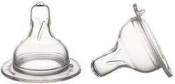 Canpol Tetine din silicon anti-colici EasyStart pentru biberon cu gât larg, 0+ luni, 2 buc. , 21/729c
