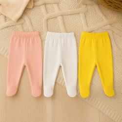 Rainy Set de 3 pantaloni cu botoșei pentru bebeluși, 48-74 cm, bomboană / ecru / ananas