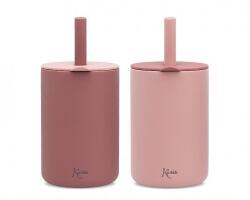 KioKids Cană pentru copii din silicon 180 ml roz 03508-0