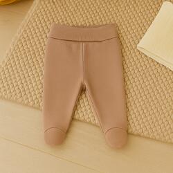Rainy Pantaloni cu botoșei pentru bebeluși cu talie pliabilă, 48-74 cm, migdal
