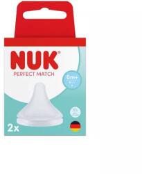 Nuk Tetine din silicon Perfect Match, mărimea S, 0+ luni, 2 buc. , 798480