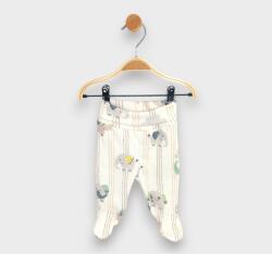 Rainy Premium Pantaloni cu botoșei pentru bebeluși cu talie pliabilă, Elefanți, 48-74 cm, verde