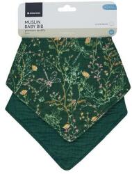 Kikkaboo Set de 2 bavete din muselină Secret Garden Green 31303030069 Bavata