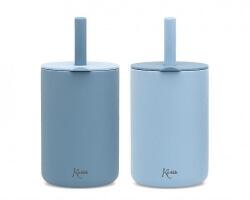 KioKids Cană pentru copii din silicon 180 ml albastră 03509-7