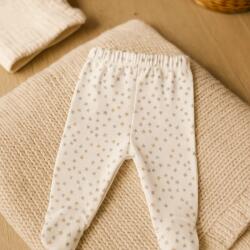 Rainy Pantaloni cu botoșei pentru bebeluși, 48-68 cm, Stele gri și bej