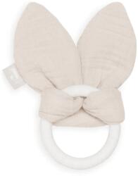 Jollein Jucărie de ros din silicon pentru bebeluși Bunny Ears Nougat