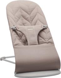 BabyBjörn Șezlong pentru bebeluși Bliss Sand Grey (Petal Quilt, Woven) Balansoar bebelusi