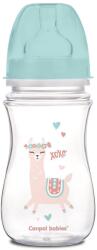 Canpol babies Biberon anti-colici cu gât larg Exotic Animals 240 ml 35/221_blu
