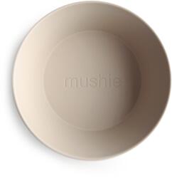 Mushie Bol rotund pentru mâncare 2 buc. Vanilla Set pentru masa bebelusi