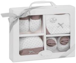 Interbaby Set pentru bebeluși 4 piese Newborn (0-6 luni) Gri Bavata