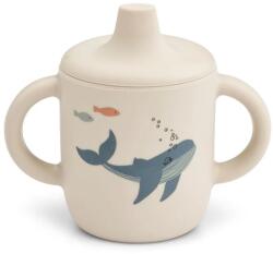 LIEWOOD Pahar din silicon Neil Sippy Cup Sea Creature/Sandy