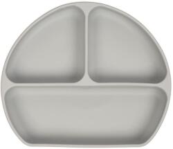 Sevi Baby Farfurie din silicon cu fund vidat Gri 525-13 Set pentru masa bebelusi