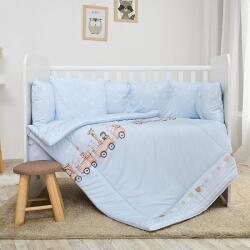 Lorelli Set Lily - 60/120 ranforce trenuleț albastru 20800146002 Lenjerii de pat bebelusi‎, patura bebelusi