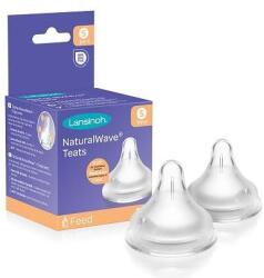 Lansinoh Suzetă fiziologică din silicon Natural Wave 1 luni+ 2 buc. 75900