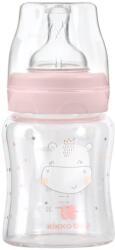 KikkaBoo Biberon din sticlă 120 ml Hippo Dreams Pink 31302020119
