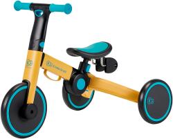 KinderKraft Tricicletă pentru copii 3 în 1 4TRIKE galben NEW024163