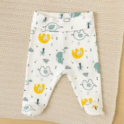Rainy Pantaloni cu botoșei pentru bebeluși cu talie pliabilă, 48-68 cm, Elefanți colorați