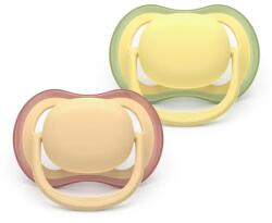 Philips Suzete ortodontice Ultra Air + cutie de sterilizare (0-6 luni) culori pastelate neutre, 2 buc. 00A. 0645.001