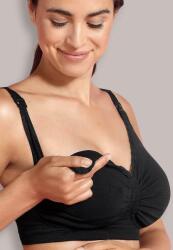 Carriwell Sutien fără cusături, căptușit, pentru gravide și mame care alăptează, cu bandă Carri-Gel Black 5714399034236