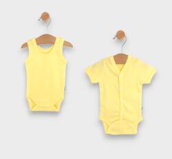 Rainy Set de body-uri 2 piese 56 - 86 cm galben