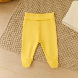 Rainy Pantaloni cu botoșei pentru bebeluși cu talie pliabilă, 48-74 cm, galben