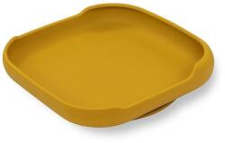 Interbaby Farfurie din silicon cu ventuză Earth Ocher 005-75 Set pentru masa bebelusi