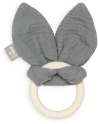 Jollein Jucărie de ros din silicon pentru bebeluși Bunny Ears Storm Grey