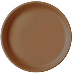 Minikoioi Farfurie din silicon Minikoioi Basics Woody Brown Set pentru masa bebelusi