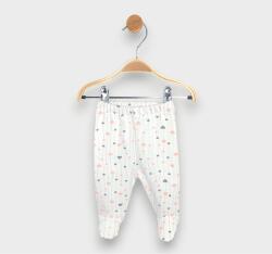 Rainy Pantaloni cu botoșei pentru bebeluși, 48-68 cm, Inimioare roz și gri