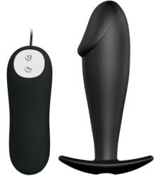 Pretty Love Remote Control-Plug Anal din Silicon, Formă Penis și 12 Moduri
