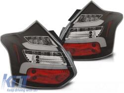  LED tuning hátsó lámpa szett Ford Focus III hatchback 2011-10.2014, fekete alap, bal és jobb (ABFOTX6010206)